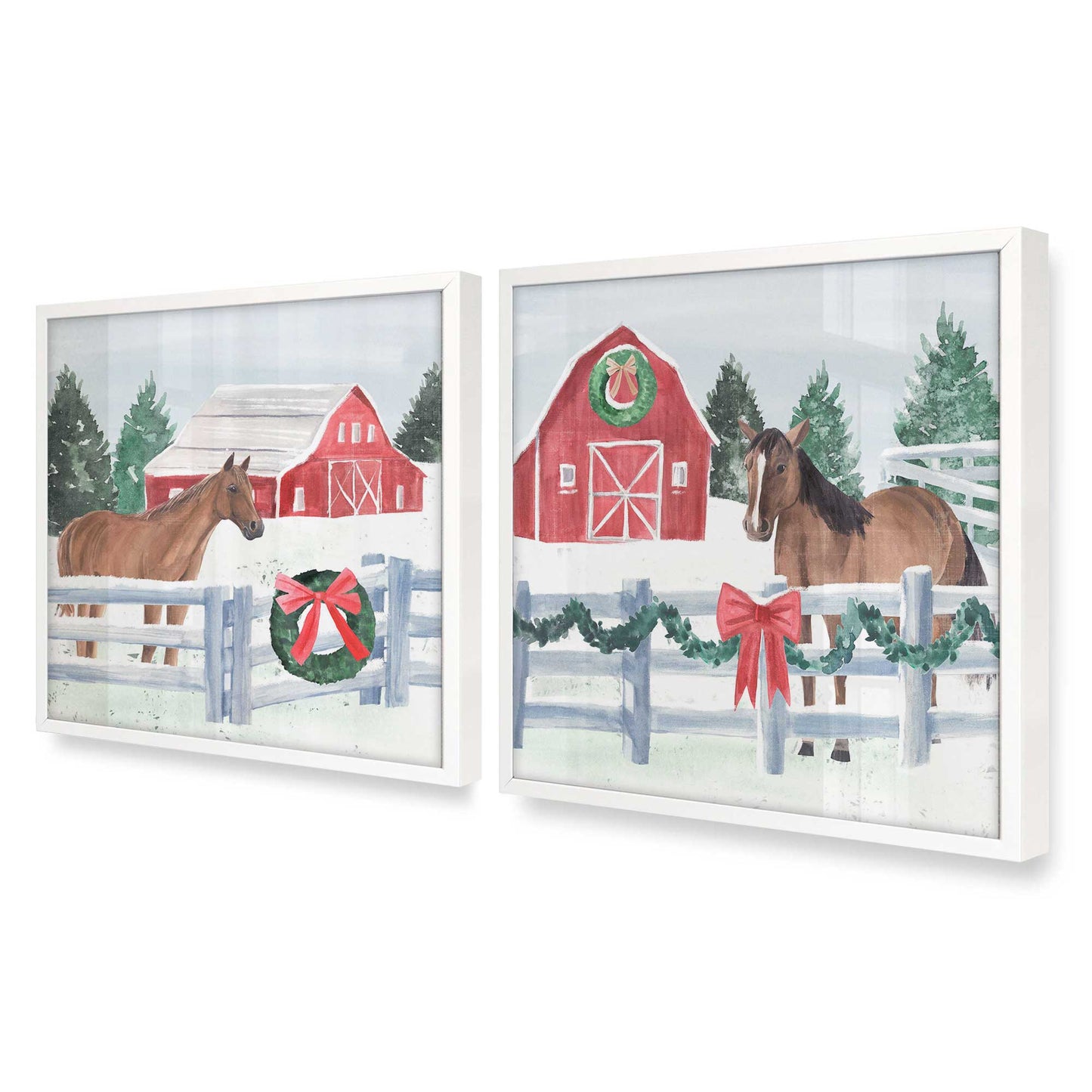 [Color:Opaque White], Picture of art in an Opaque White frame at an angle