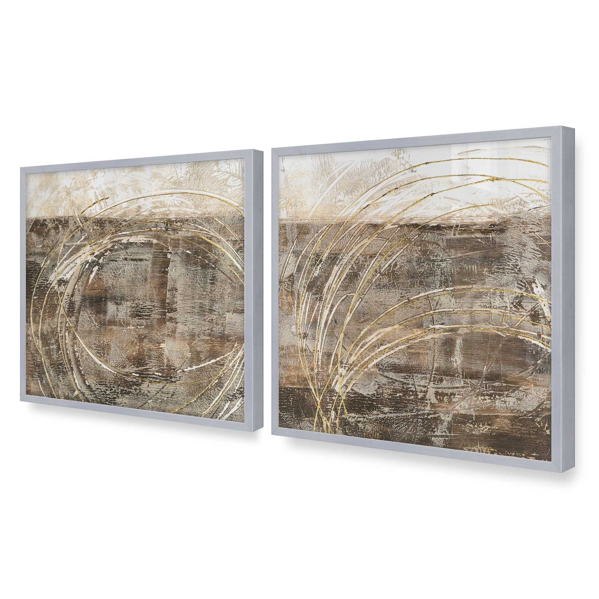 [Color:Polished Chrome], Picture of art in a Polished Chrome frame of the corner