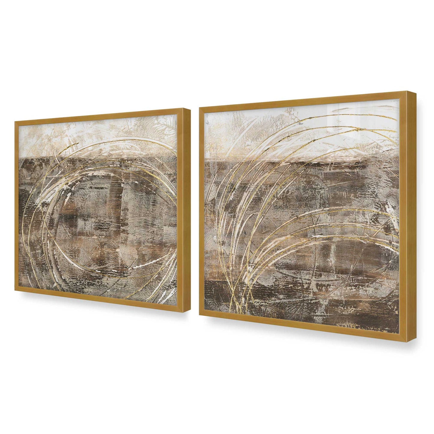 [Color:Polished Gold], Picture of art in a Polished Gold frame of the corner