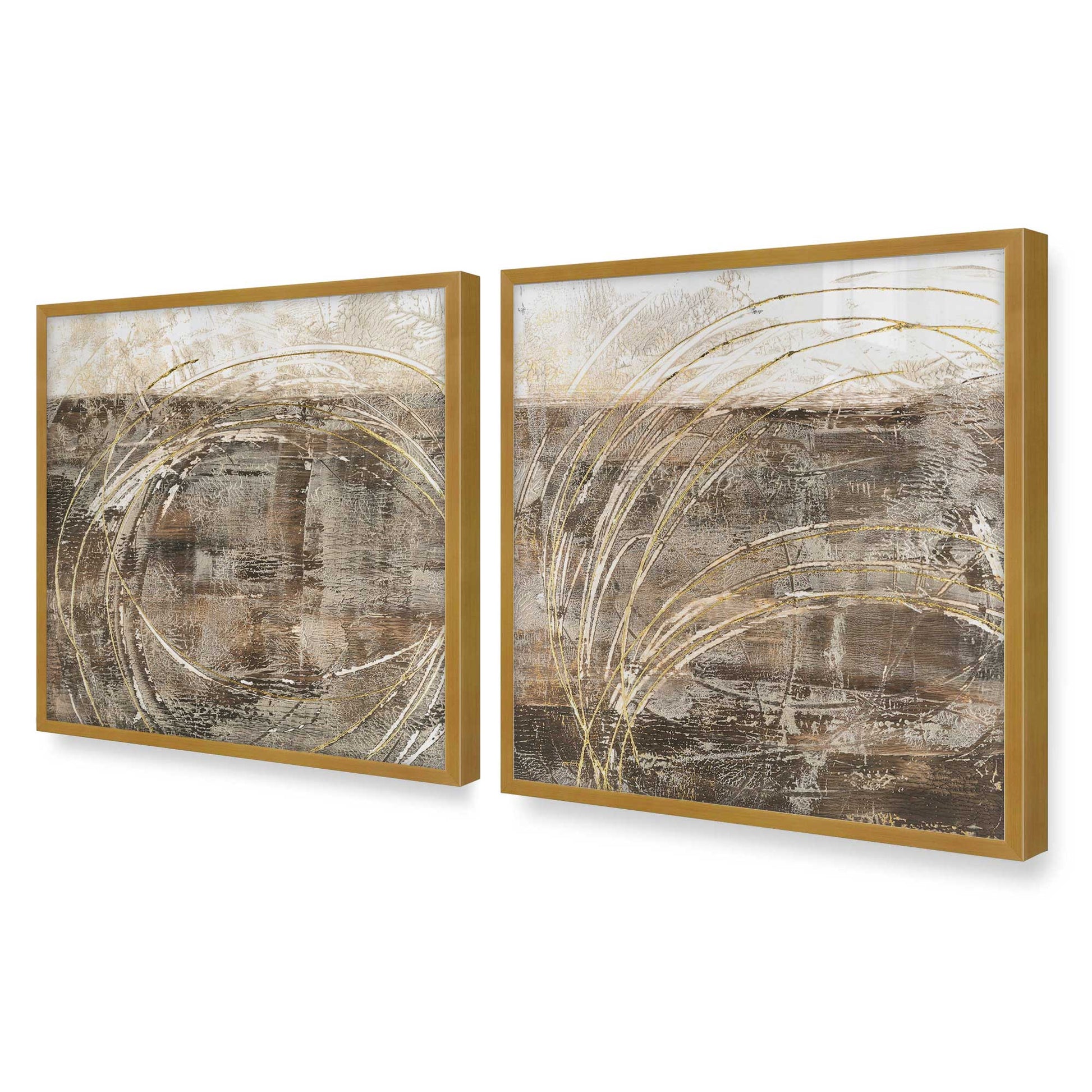 [Color:Polished Gold], Picture of art in a Polished Gold frame of the corner