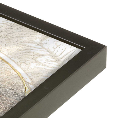 [Color:Satin Black], Picture of art in a Satin Black frame of the corner