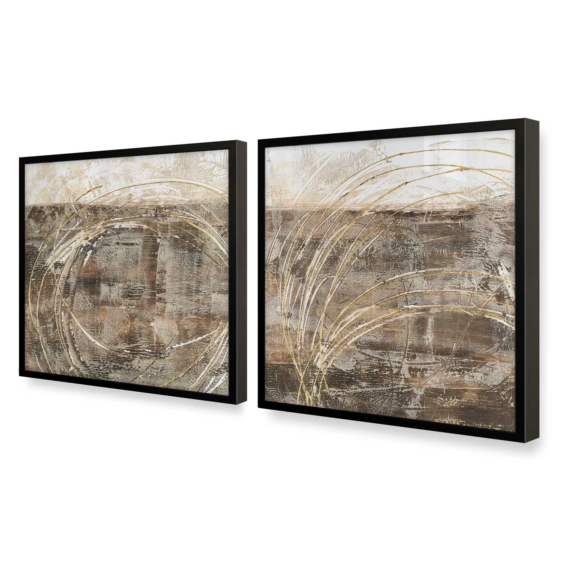 [Color:Satin Black], Picture of art in a Satin Black frame at an angle