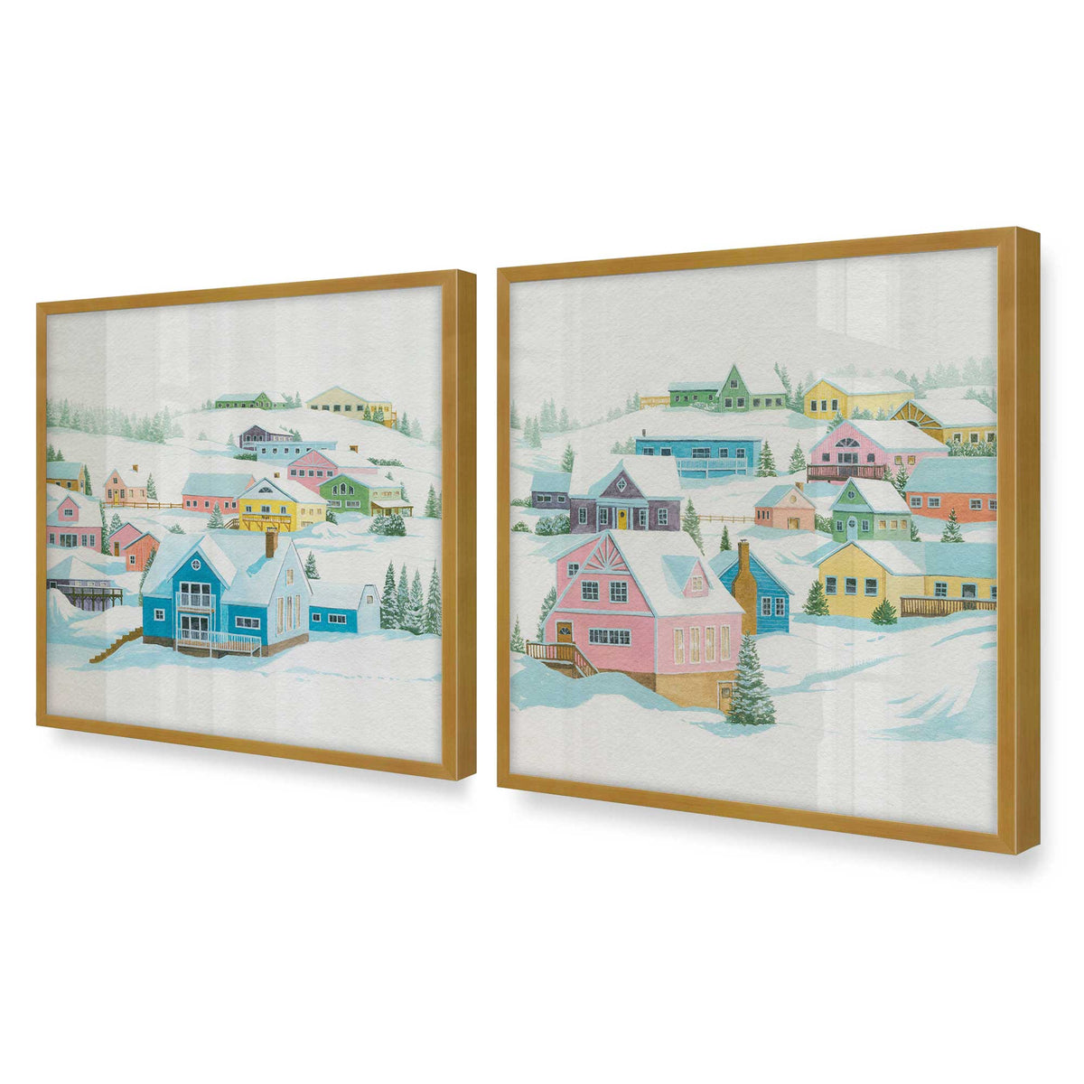 [Color:Polished Gold], Picture of art in a Polished Gold frame of the corner
