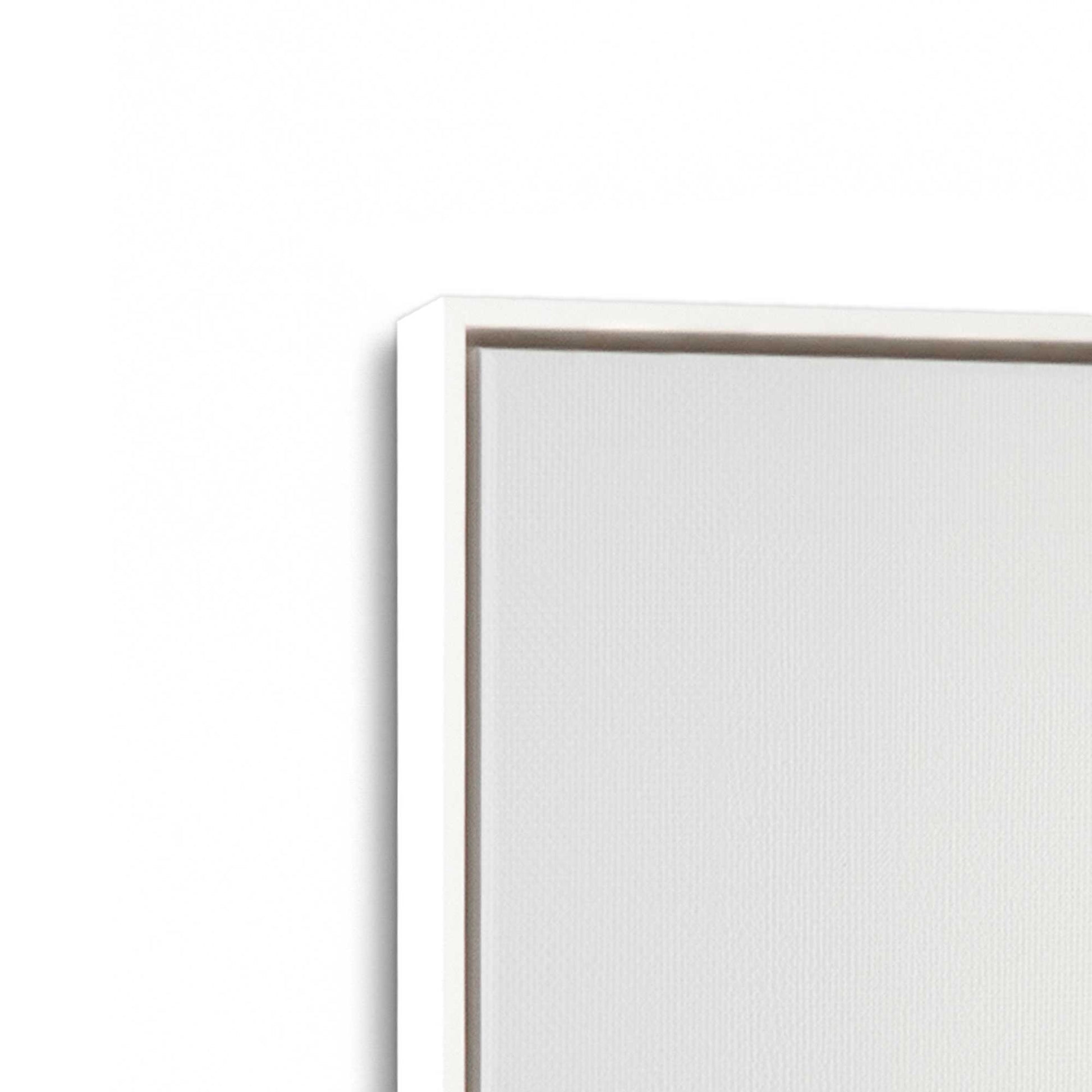 [Color:Opaque White], Picture of art in a White frame at an angle