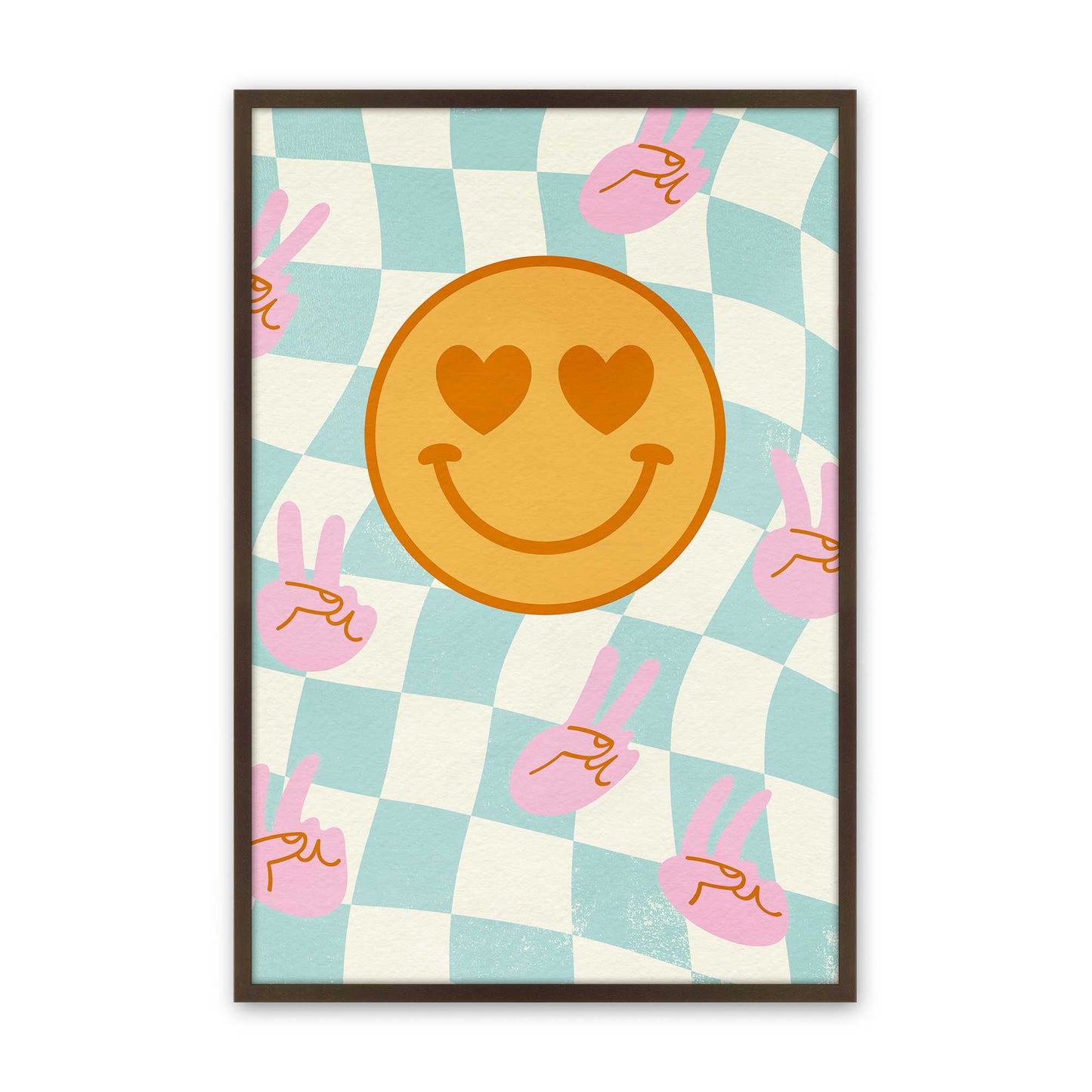 [Color:Brown], Picture of art in a Brown frame