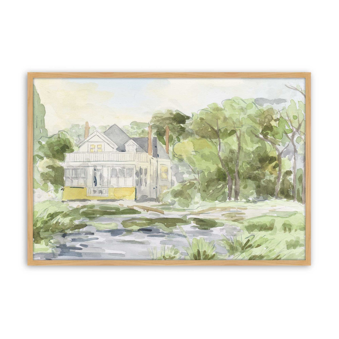[Color:American Maple], Picture of art in a American Maple frame