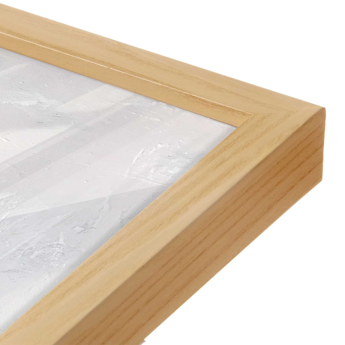 [Color:American Maple], Picture of art in a American Maple frame at an angle