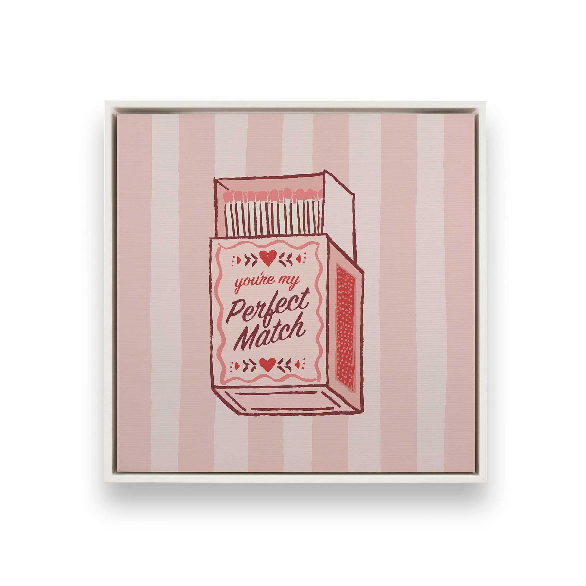 [Color:Opaque White], Picture of art in a White frame