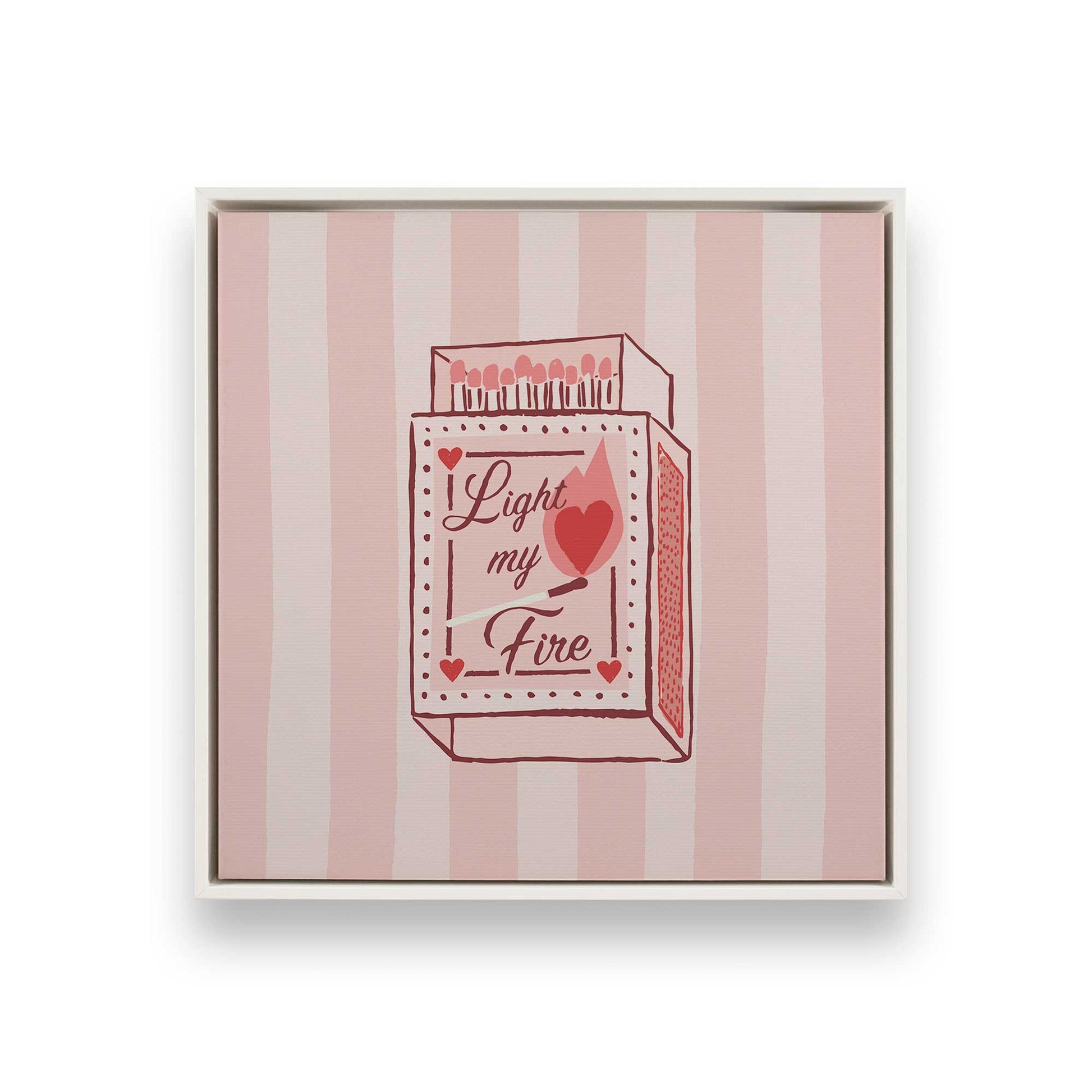 [Color:Opaque White], Picture of art in a White frame