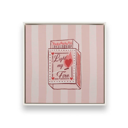 [Color:Opaque White], Picture of art in a White frame