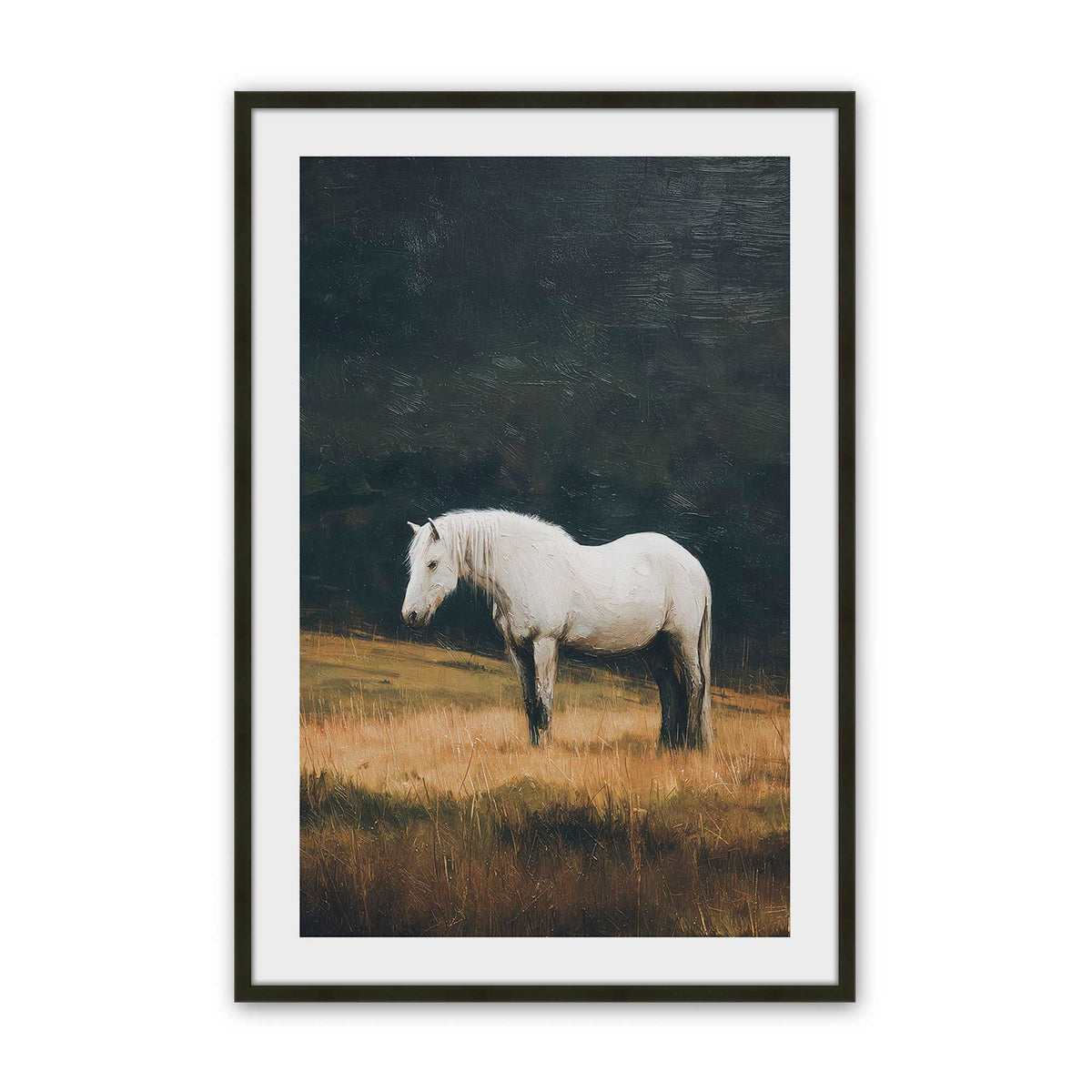 [Color:Satin Black], Picture of art in a Satin Black frame