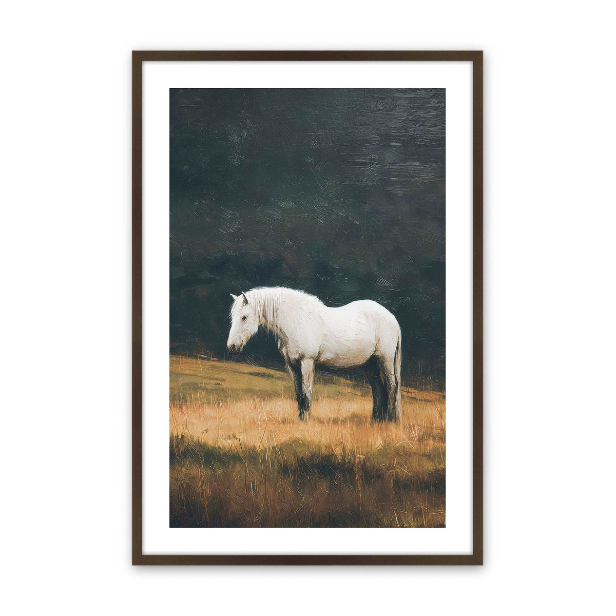 [Color:Brown], Picture of art in a Brown frame
