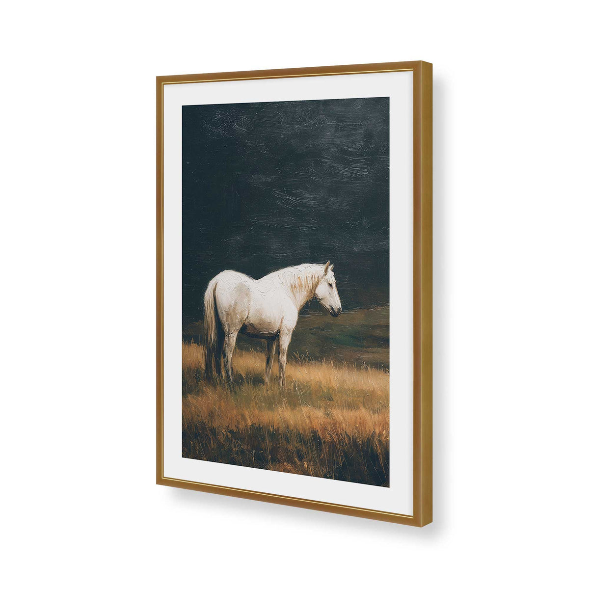 [Color:Polished Gold], Picture of art in a Polished Gold frame of the corner