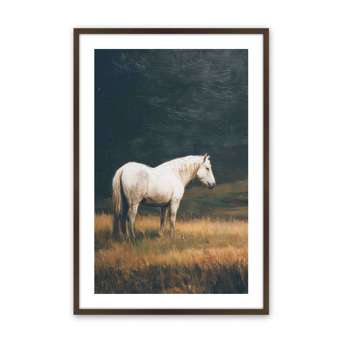 [Color:Brown], Picture of art in a Brown frame