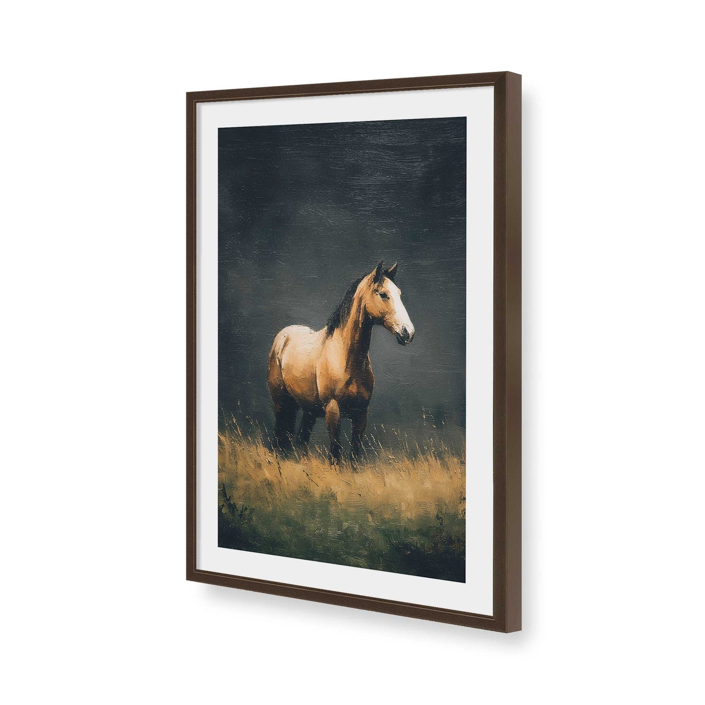 [Color:Belvinder Brown], Picture of art in a Belvinder Brown frame of the corner