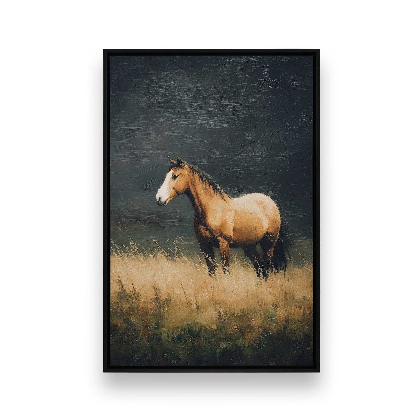 [Color:Satin Black], Picture of art in a Satin Black frame