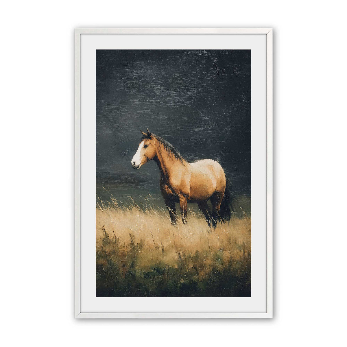 [Color:Opaque White], Picture of art in a Opaque White frame
