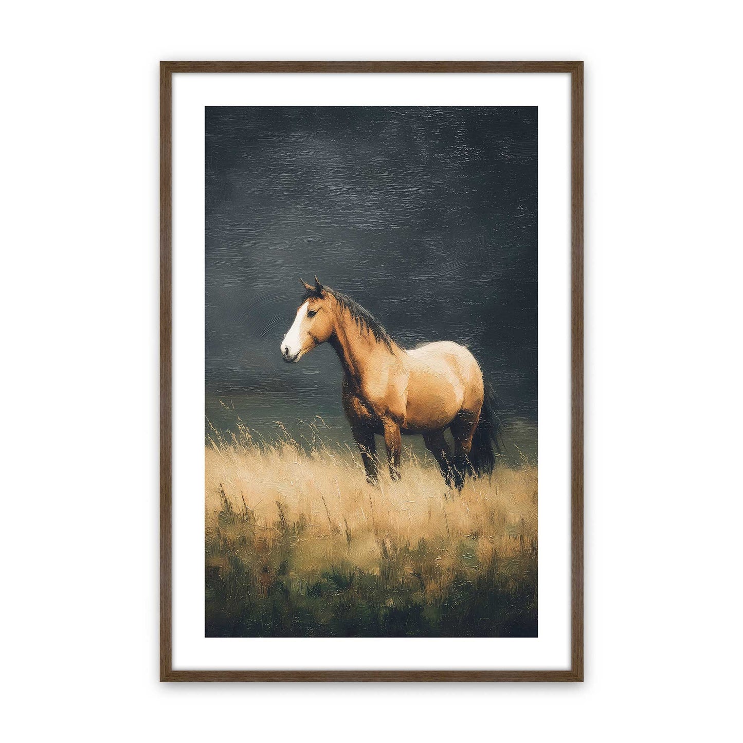 [Color:Walnut], Picture of art in a Walnut frame