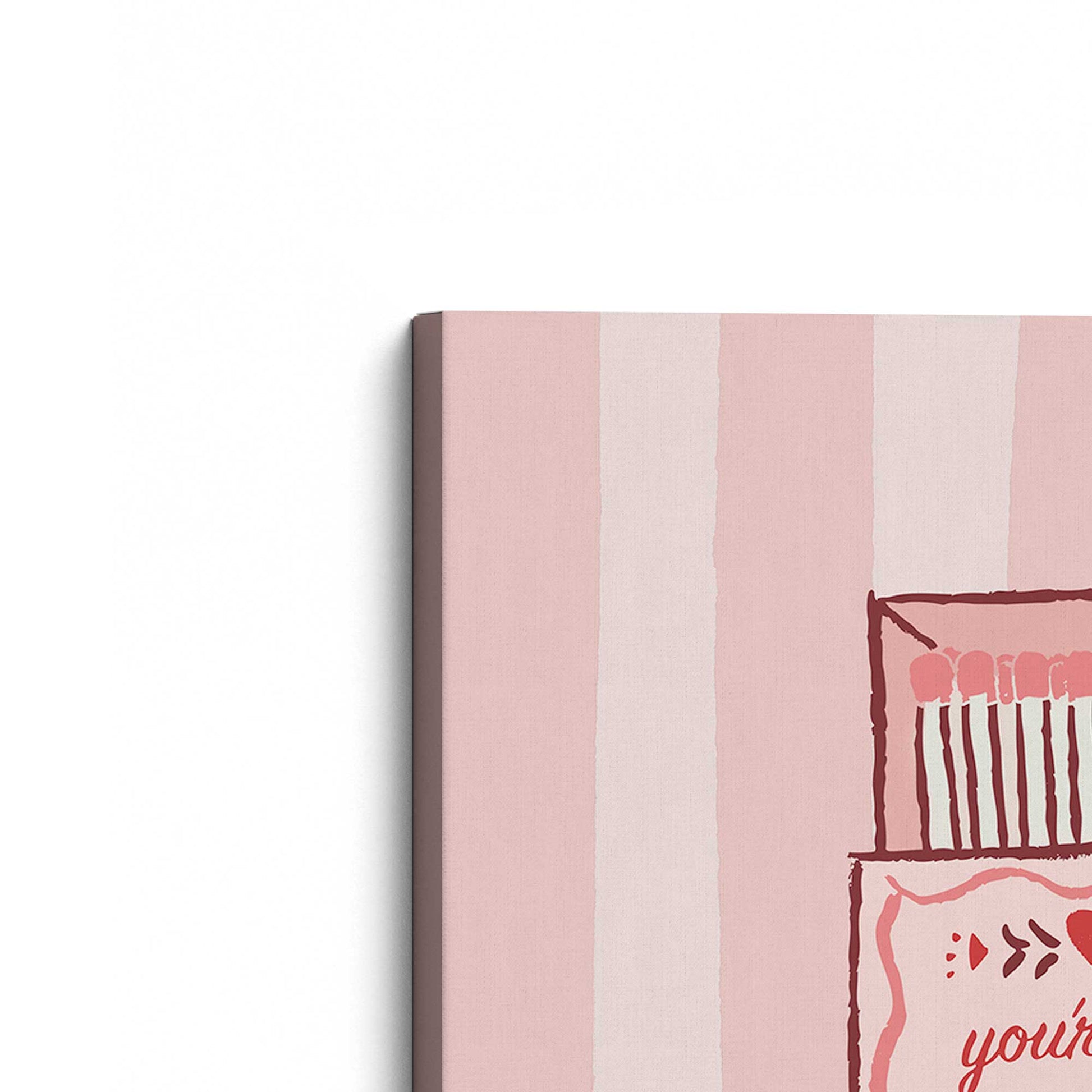 [Color:Stretched Canvas], Picture of art at an angle