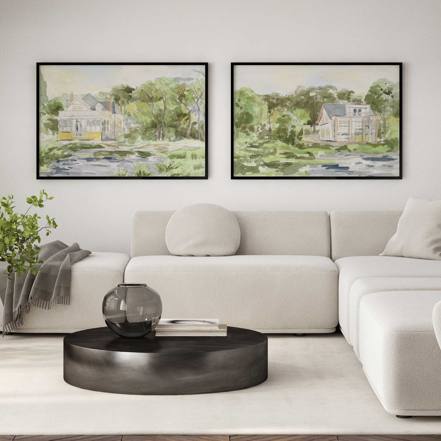 [Color:Satin Black], Picture of art in a Satin Black frame
