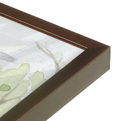[Color:Belvinder Brown], Picture of art in a Belvinder Brown frame of the corner