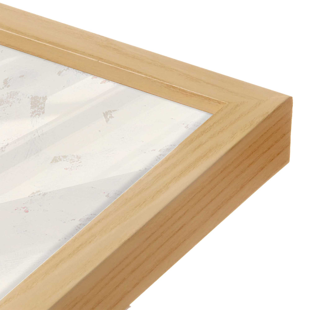 [Color:American Maple], Picture of art in a American Maple frame of the corner