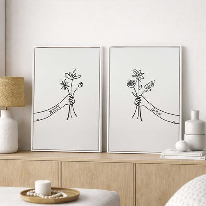 [Color:Walnut], Picture of art in a Walnut frame