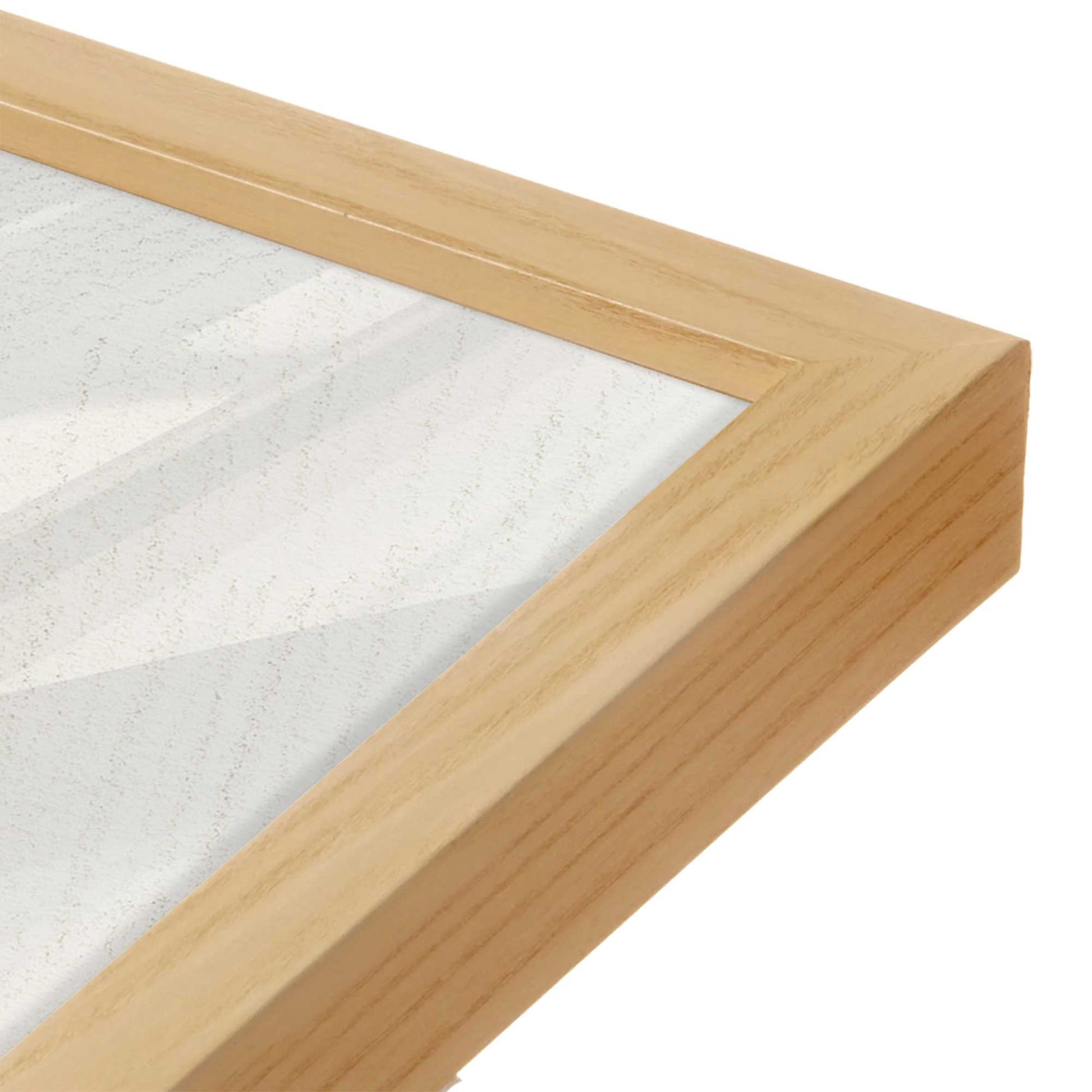 [Color:American Maple], Picture of art in a American Maple frame of the corner