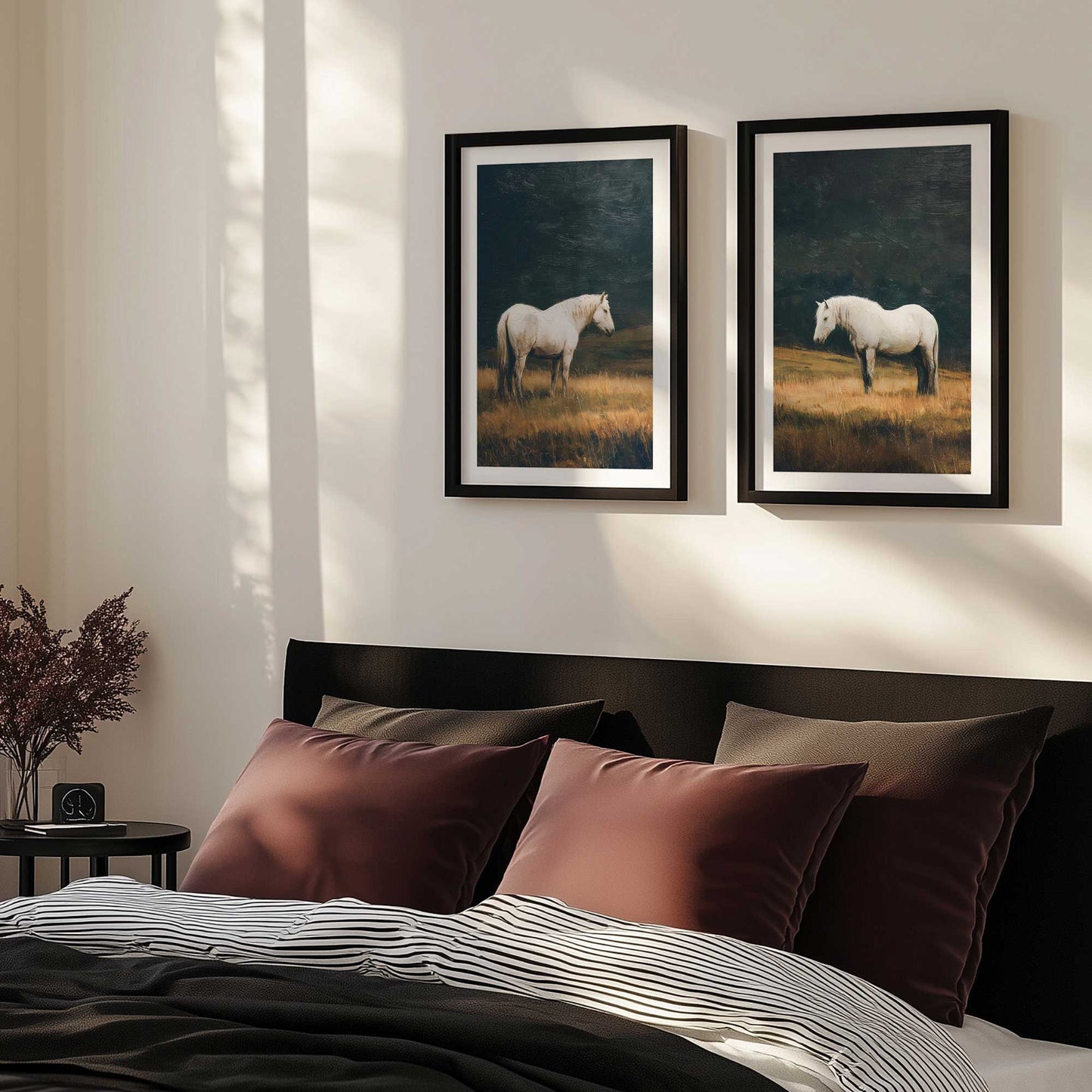 [Color:Satin Black], Picture of art in a Satin Black frame