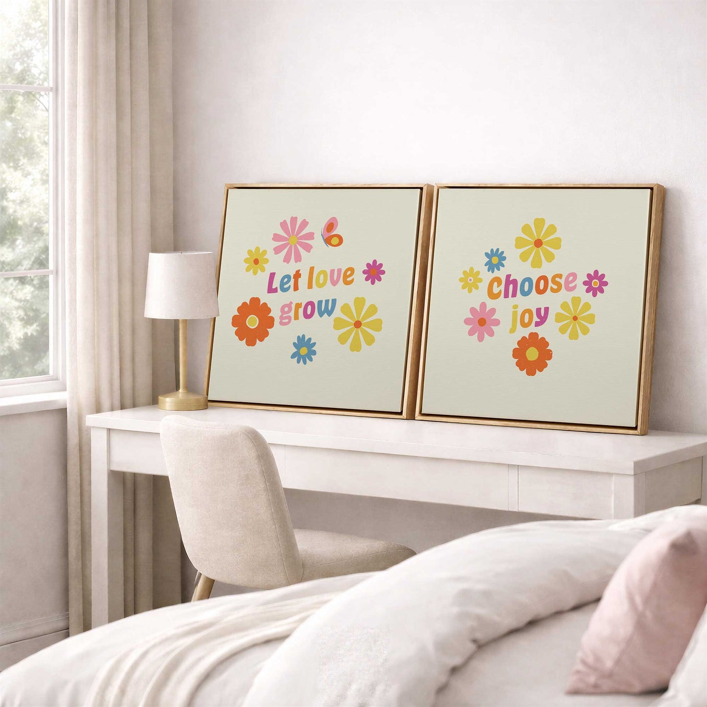 [Color:Opaque White], Picture of art in a White frame