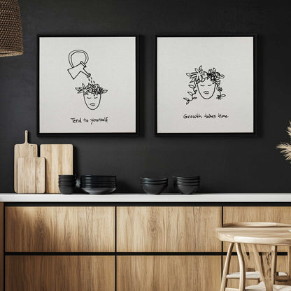 [Color:Satin Black], Picture of art in a Satin Black frame