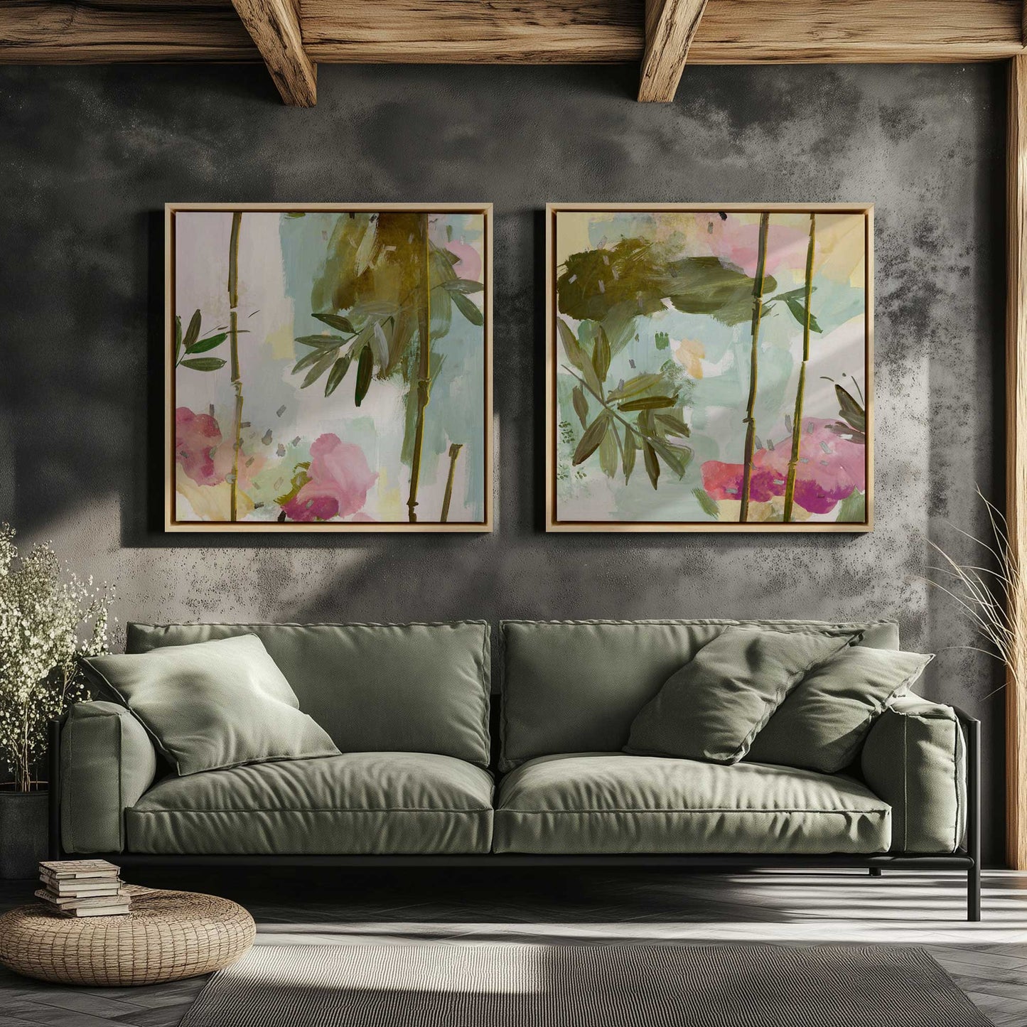 [Color:Satin Black], Picture of art in a Satin Black frame