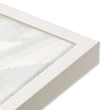 [Color:Opaque White], Picture of art in an Opaque White frame of the corner