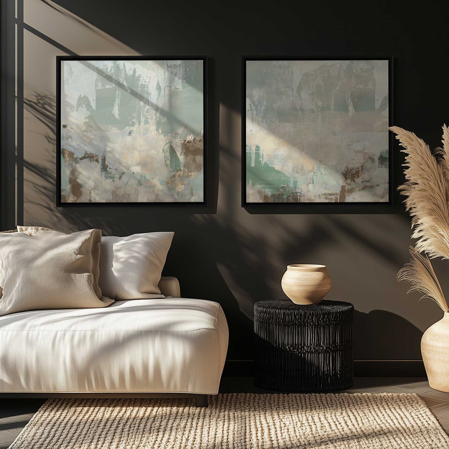 [Color:Satin Black], Picture of art in a Satin Black frame