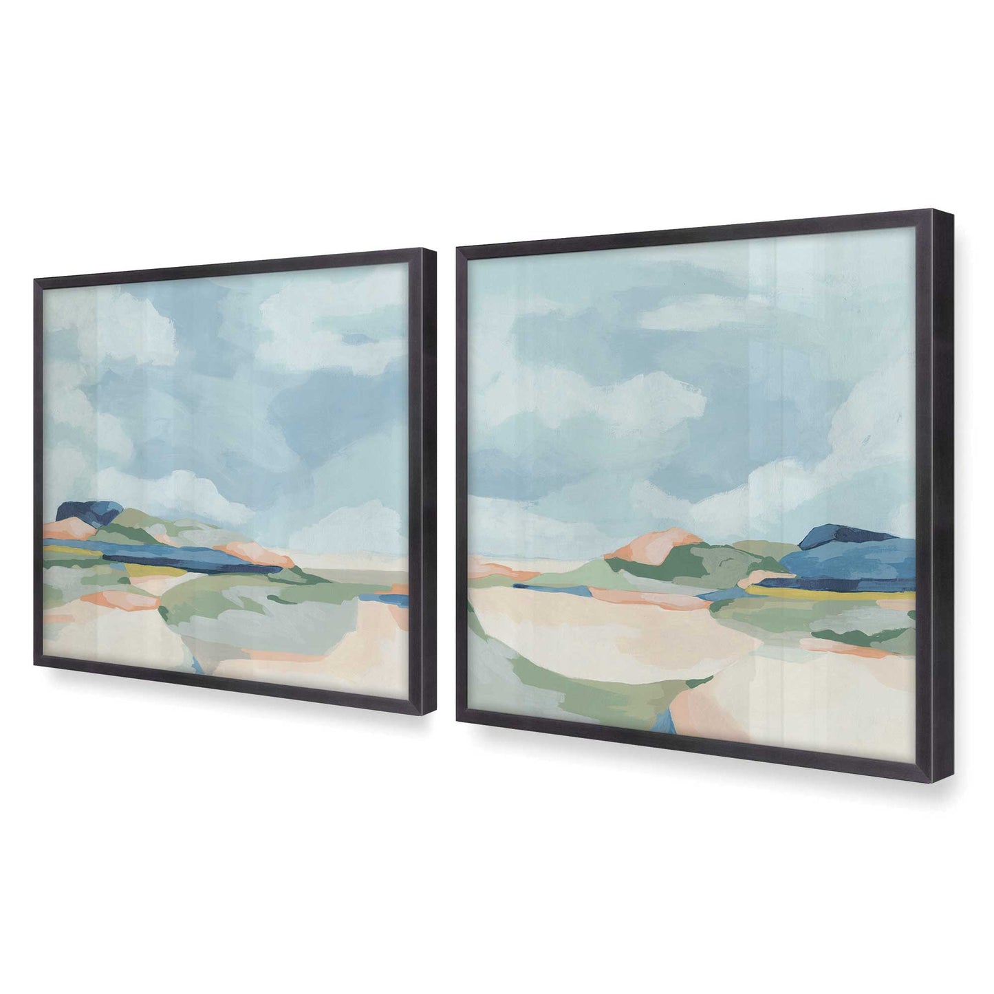 [Color:Weathered Zinc], Picture of art in a Weathered Zinc frame of the corner