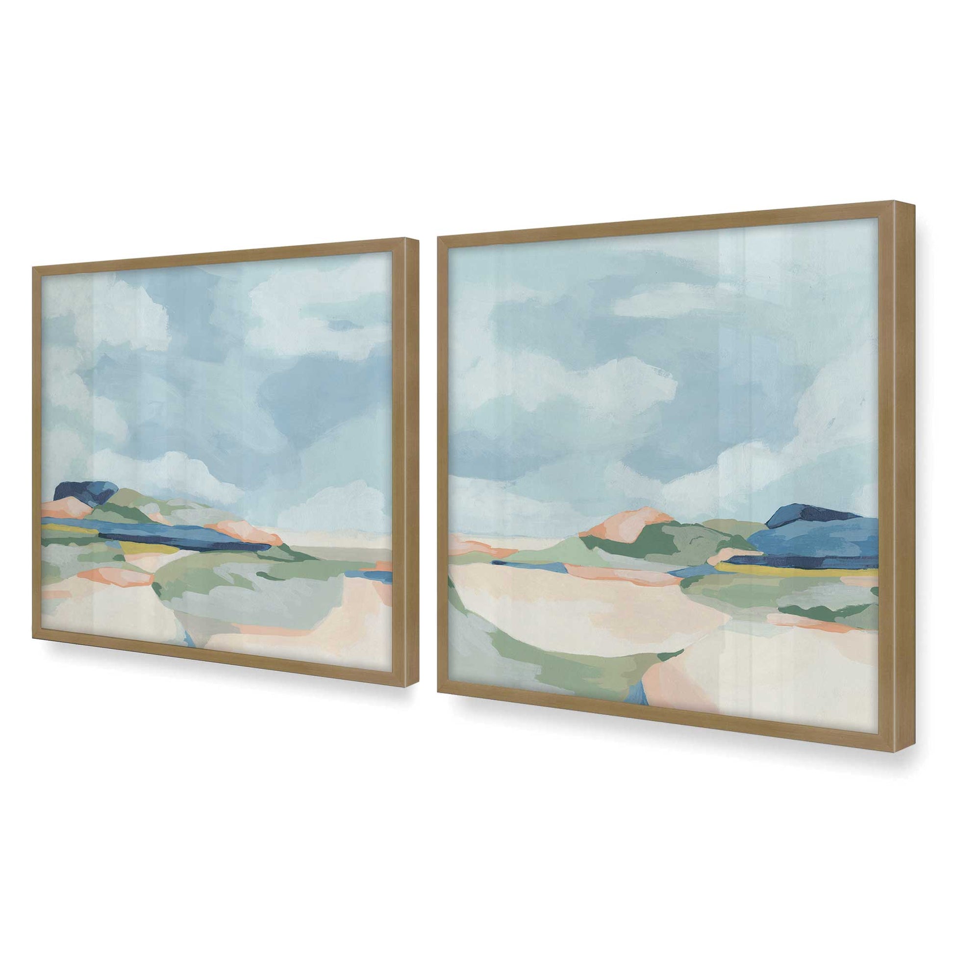 [Color:Brushed Gold], Picture of art in a Brushed Gold frame of the corner