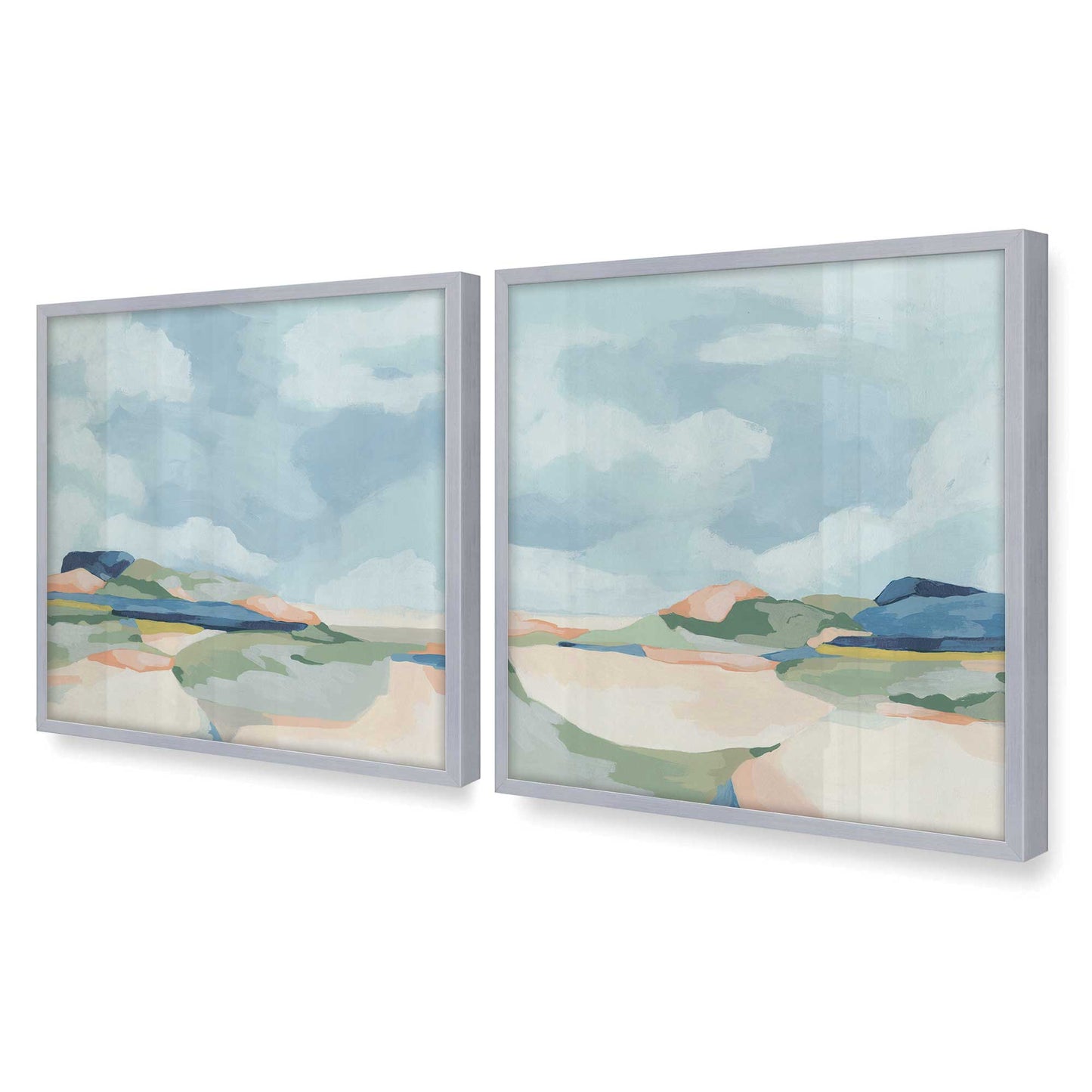 [Color:Polished Chrome], Picture of art in a Polished Chrome frame of the corner