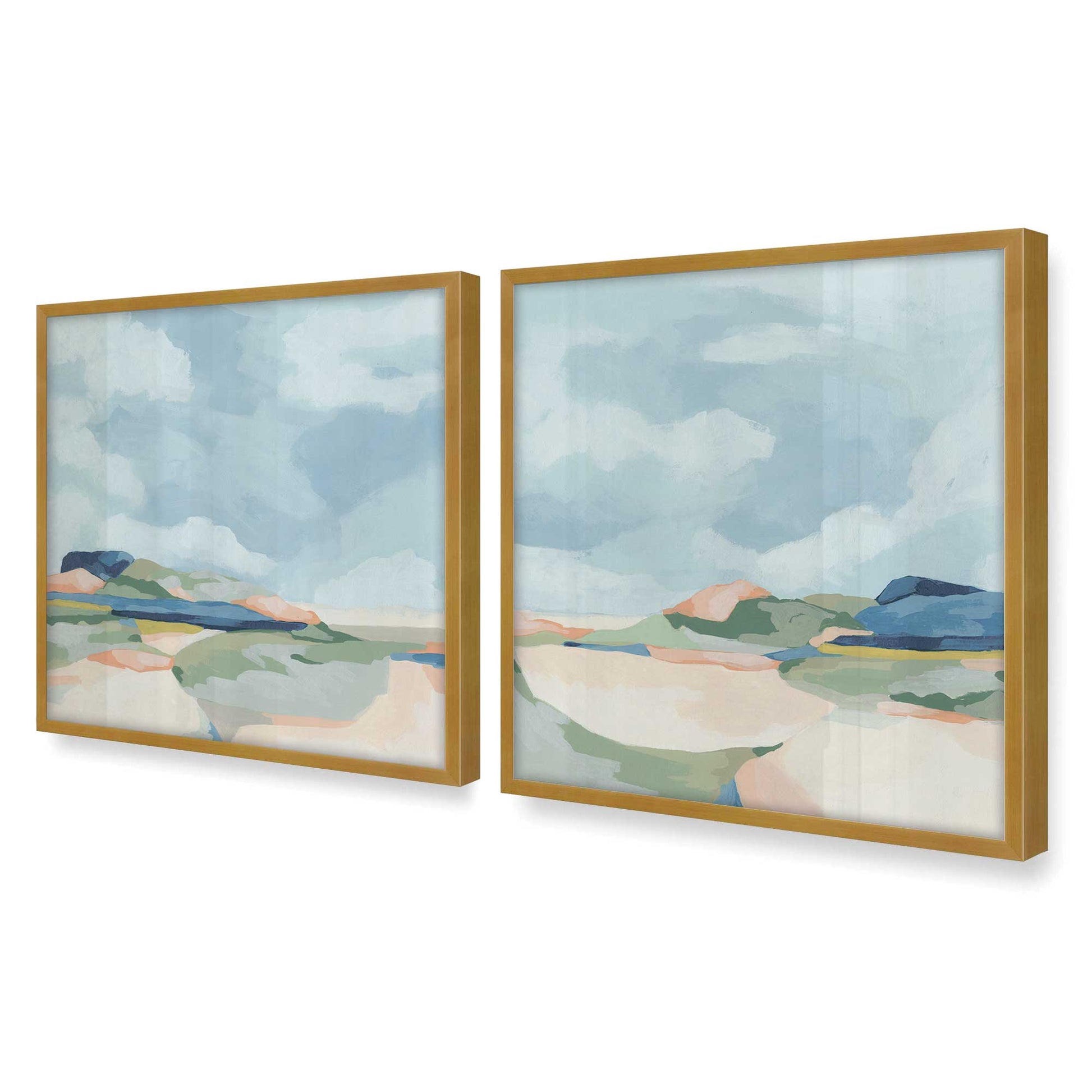 [Color:Polished Gold], Picture of art in a Polished Gold frame of the corner