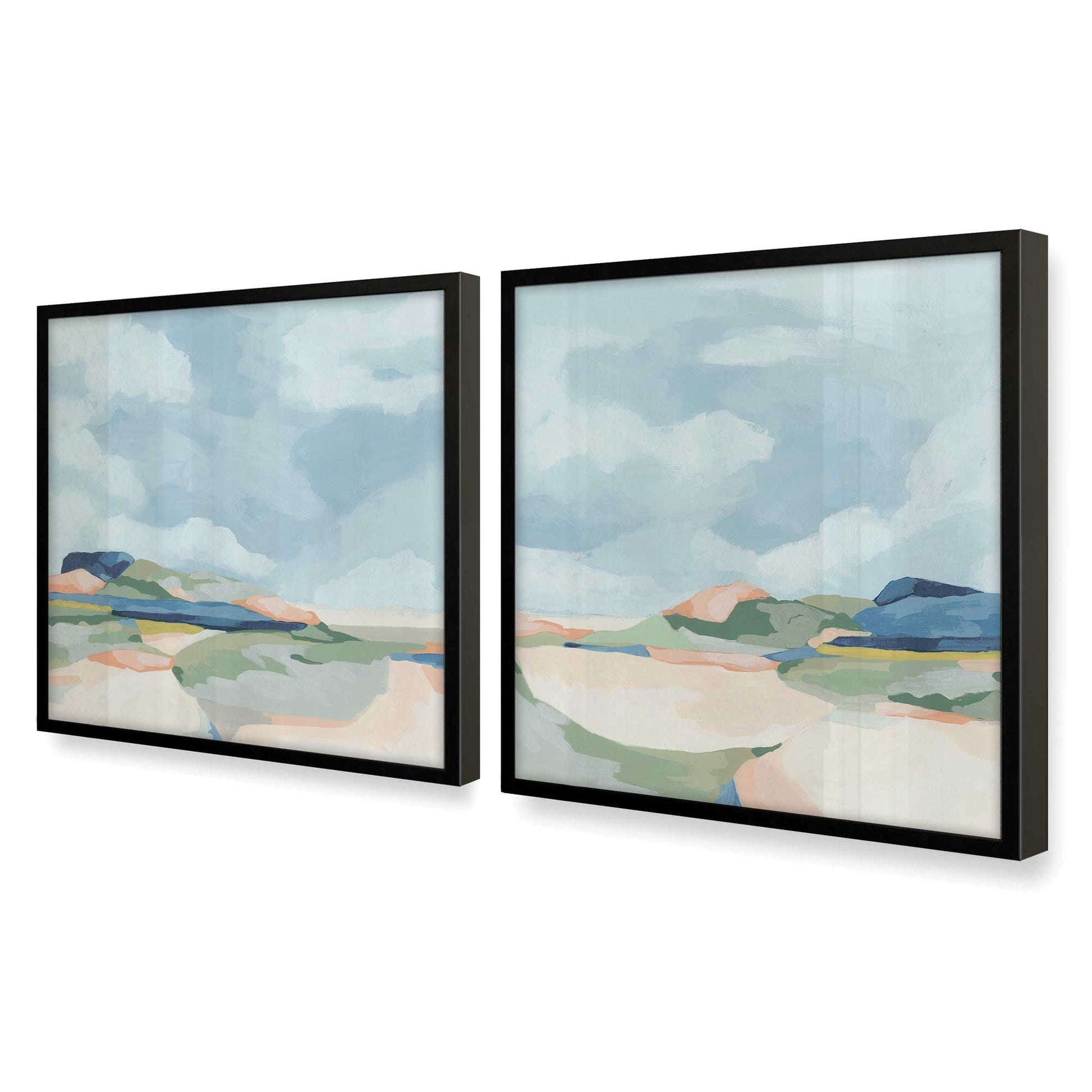 [Color:Satin Black], Picture of art in a Satin Black frame at an angle