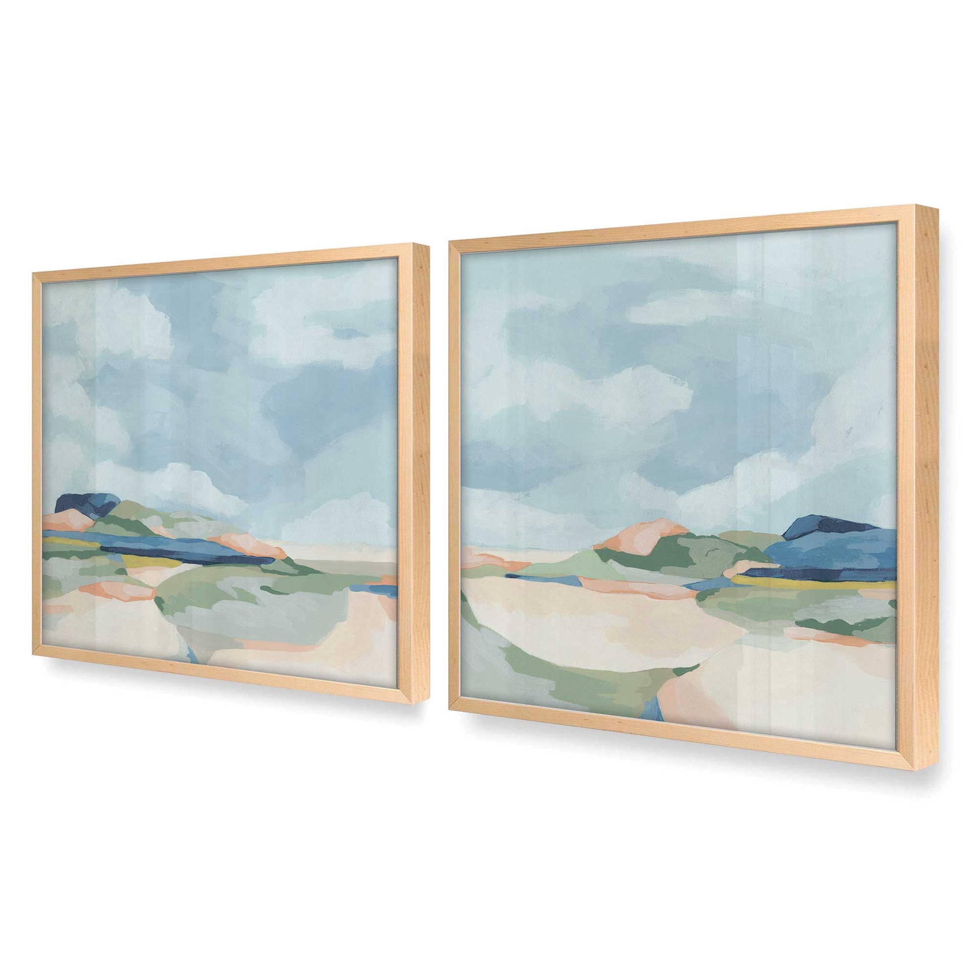[Color:Raw Maple], Picture of art in a Raw Maple frame at an angle
