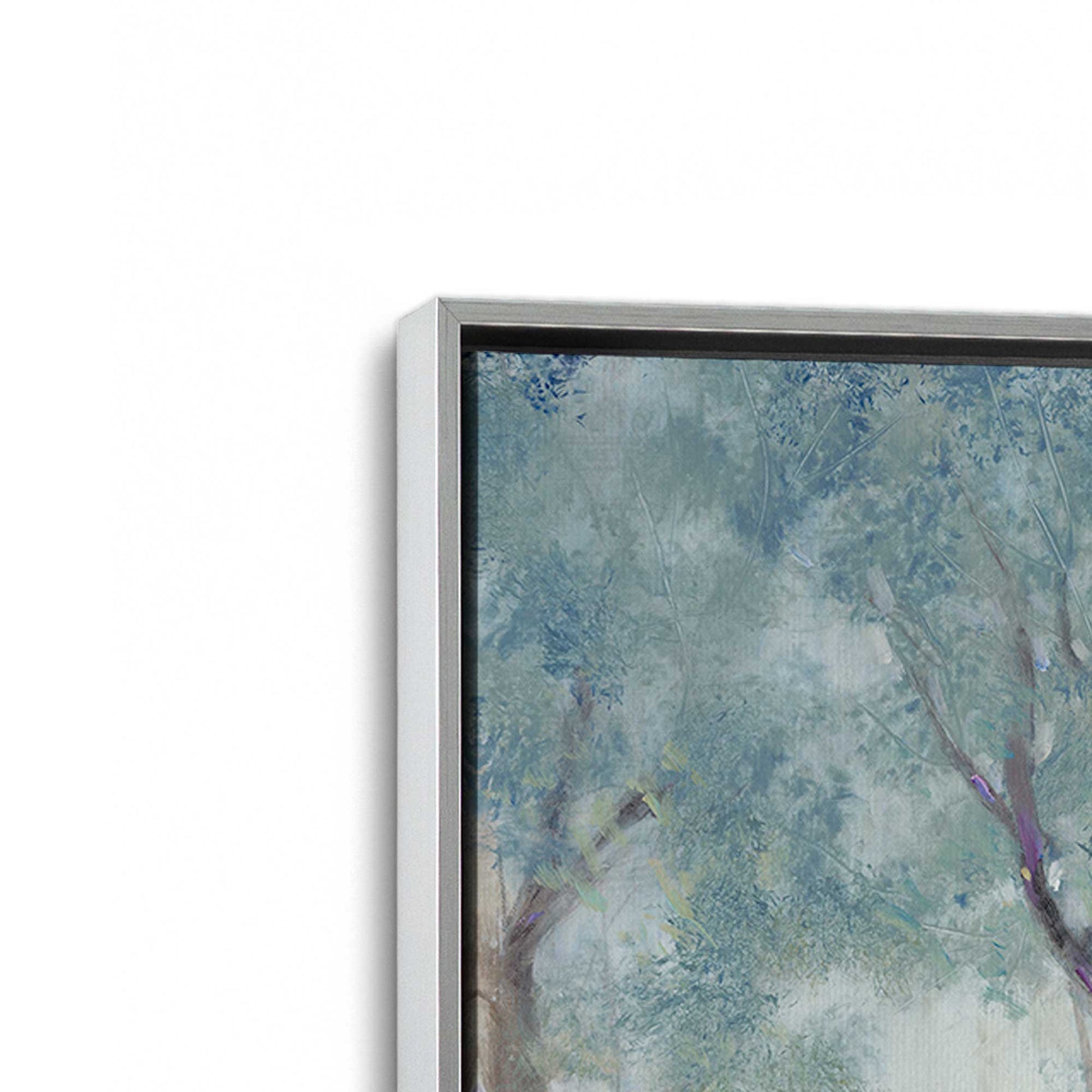 [Color:Polished Chrome], Picture of art in a Polished Chrome frame at an angle