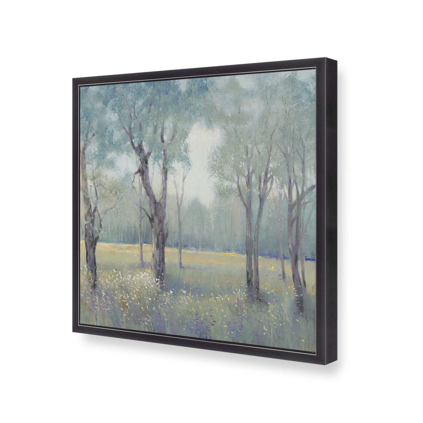 [Color:Weathered Zinc], Picture of art in a Weathered Zinc frame at an angle