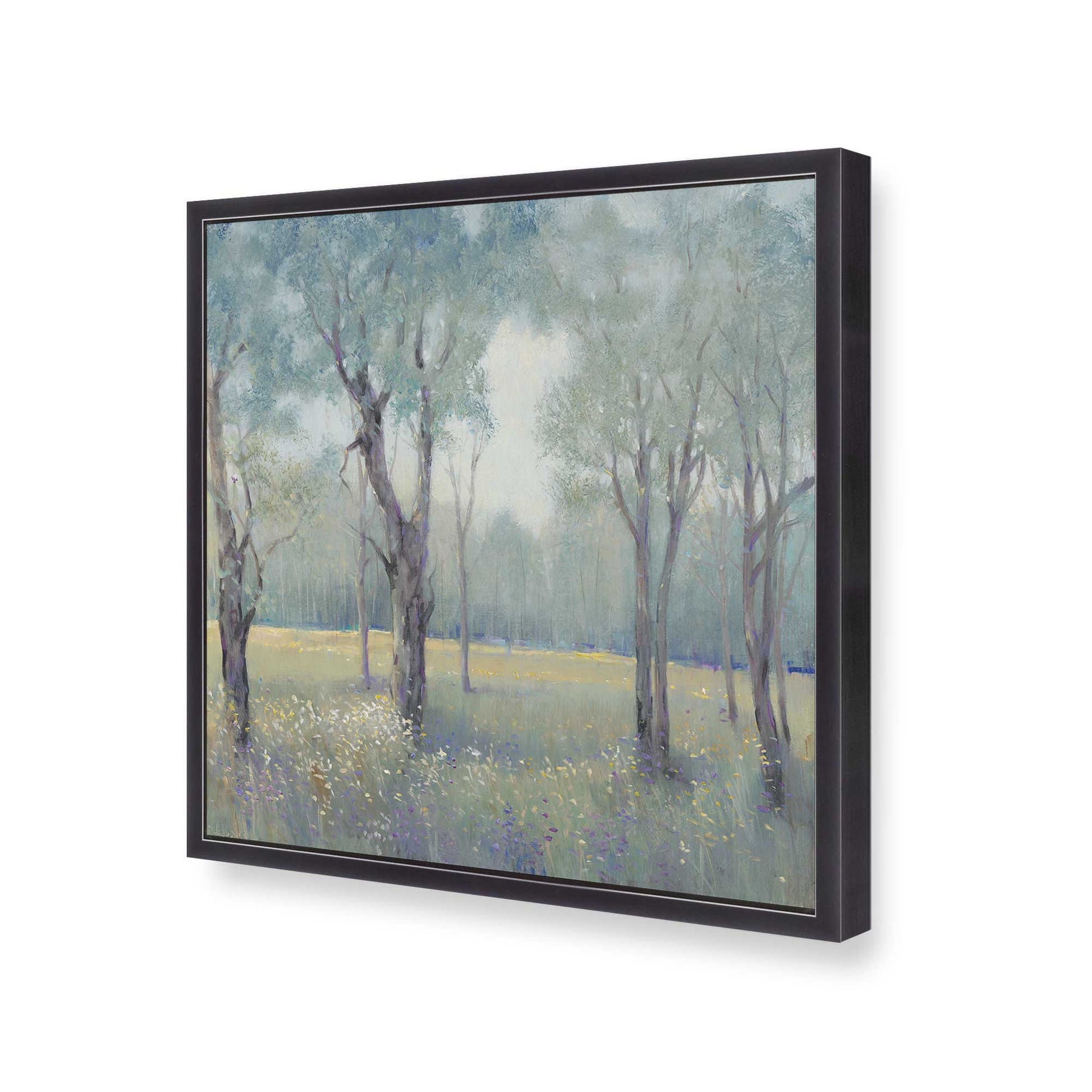 [Color:Weathered Zinc], Picture of art in a Weathered Zinc frame at an angle