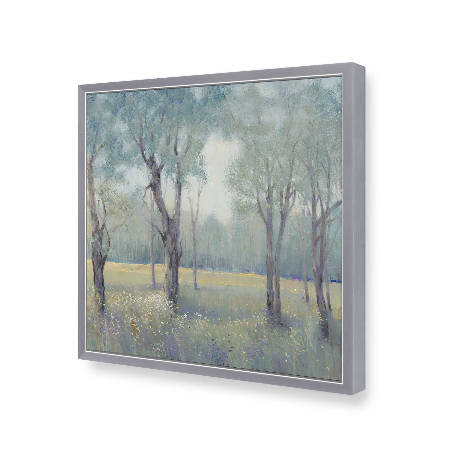 [Color:Polished Chrome], Picture of art in a Polished Chrome frame at an angle