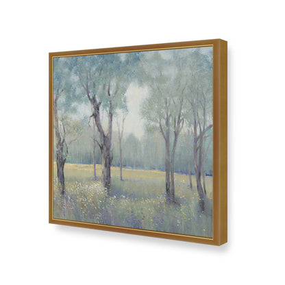 [Color:Polished Gold], Picture of art in a Polished Gold frame at an angle