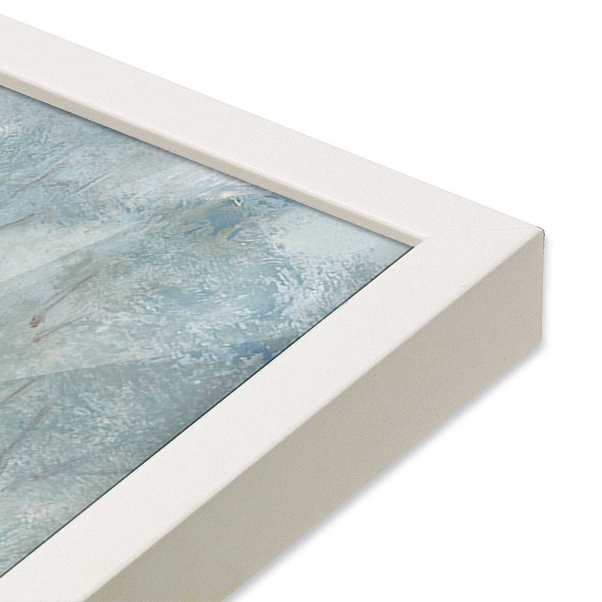 [Color:Opaque White], Picture of art in a Opaque White frame of the corner
