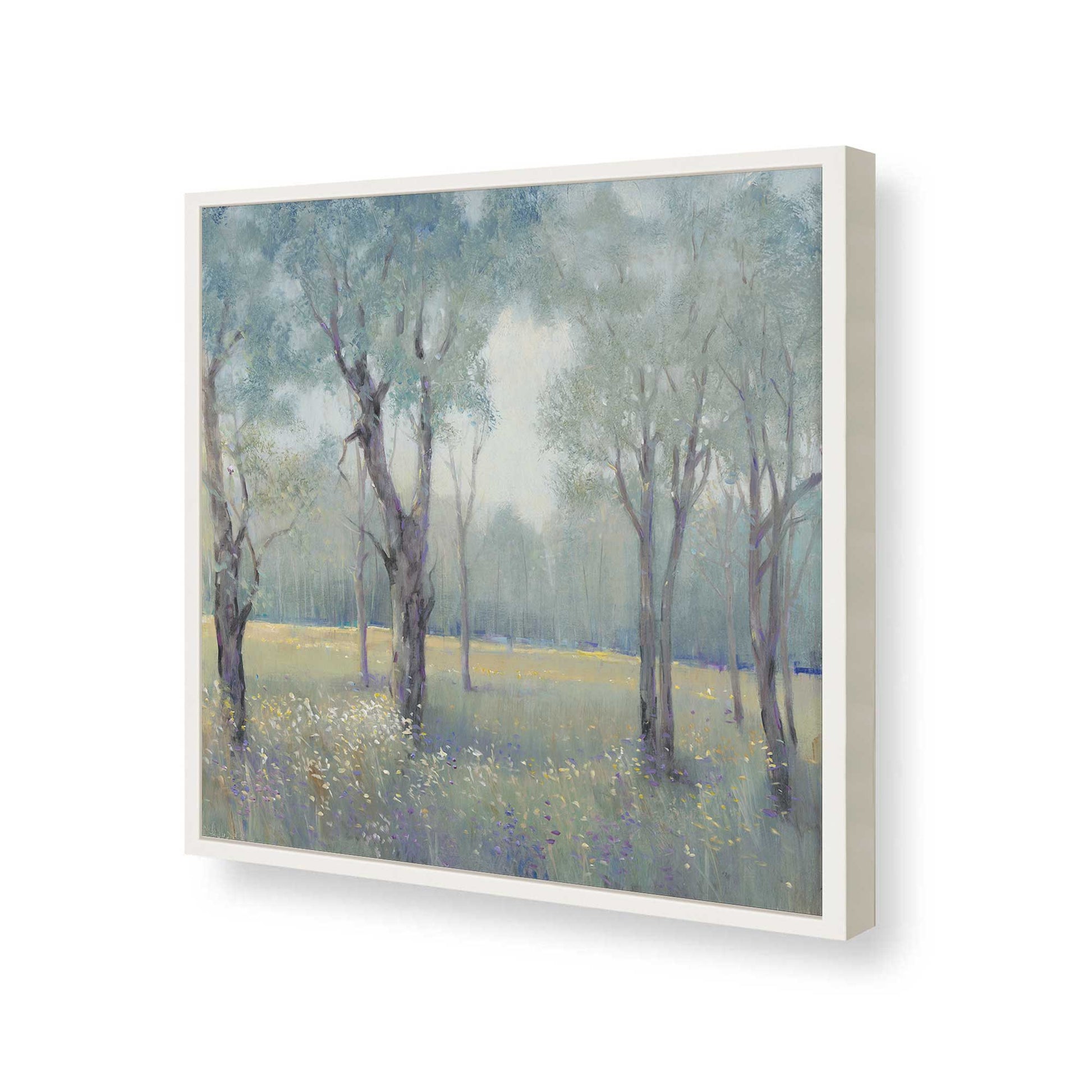 [Color:Opaque White], Picture of art in a Opaque White frame at an angle