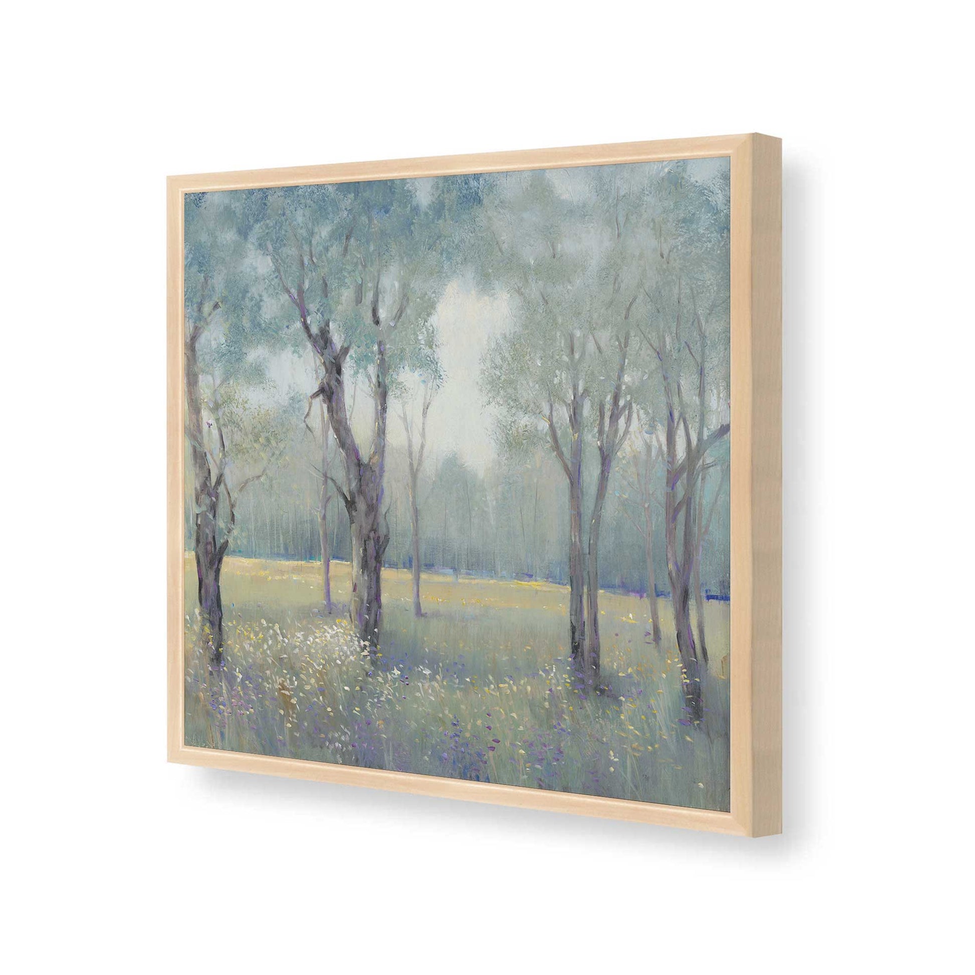 [Color:Raw Maple], Picture of art in a Raw Maple frame at an angle