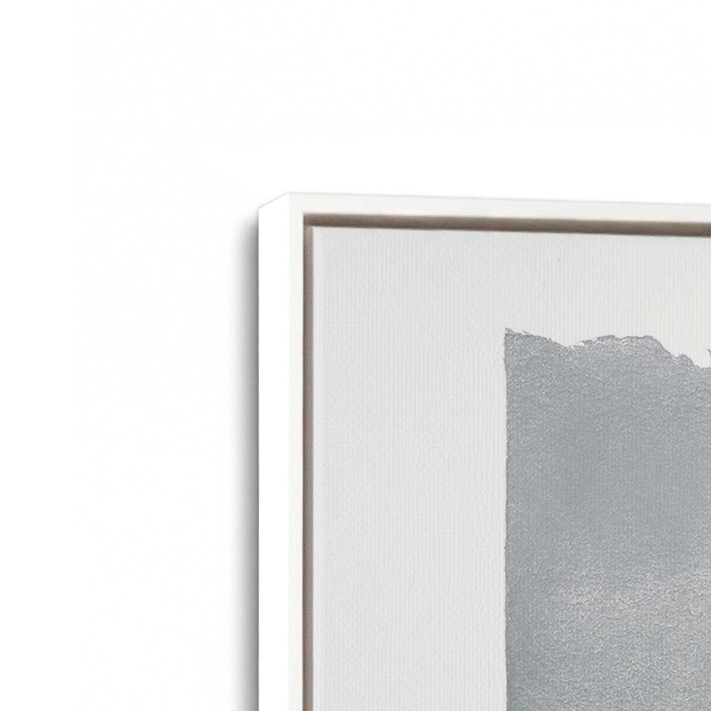 [Color:Opaque White], Picture of art in a White frame at an angle