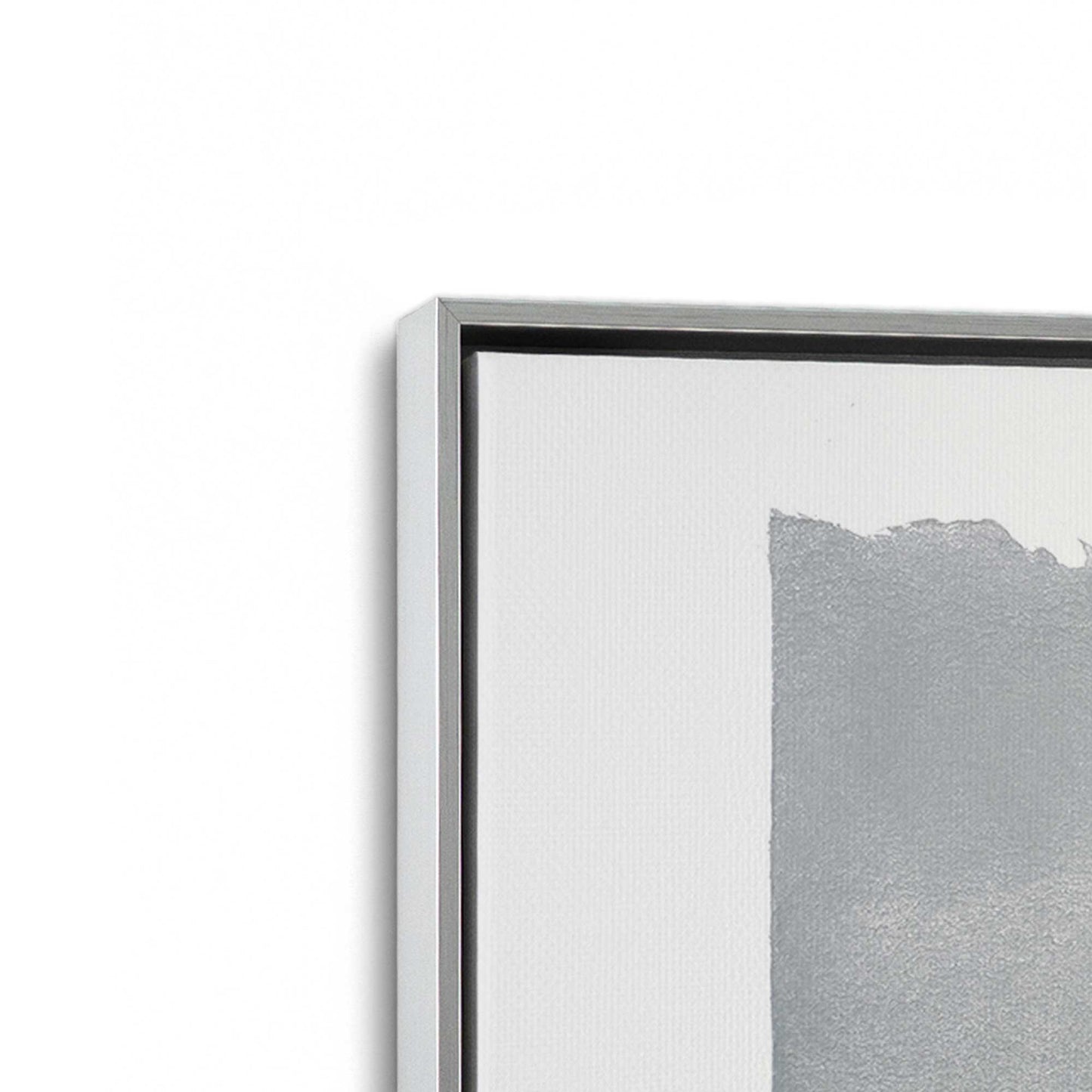[Color:Polished Chrome], Picture of art in a Polished Chrome frame at an angle